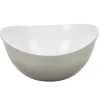 Saladier bicolore gris blanc