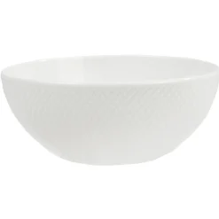 Saladier blanc embossé