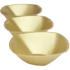 Saladier doré réutilisable x3