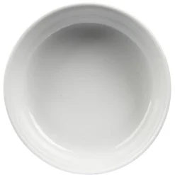 Saladier en porcelaine design martelé blanc