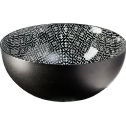 Saladier motif géométrique en céramique