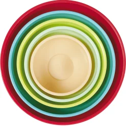 Saladier plastique multicolore x5