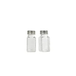Salière poivrière transparentes