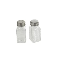 Salière poivrière transparentes