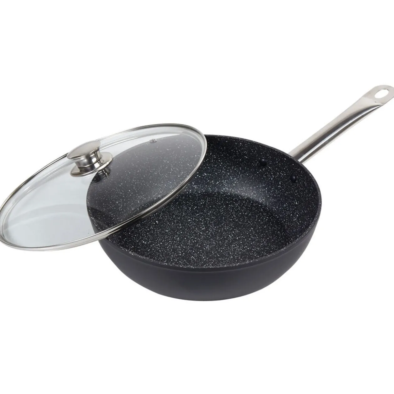 Sauteuse fond grainé effet pierre