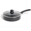 Sauteuse tous feux sauf induction aluminium noir Ø24cm
