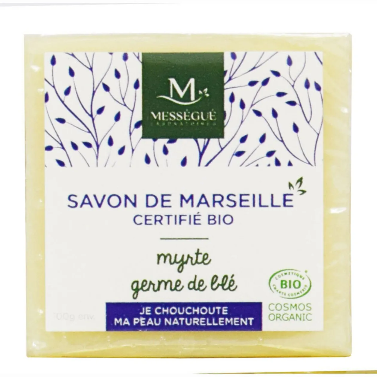 Savon de Marseille bio germe de blé myrte