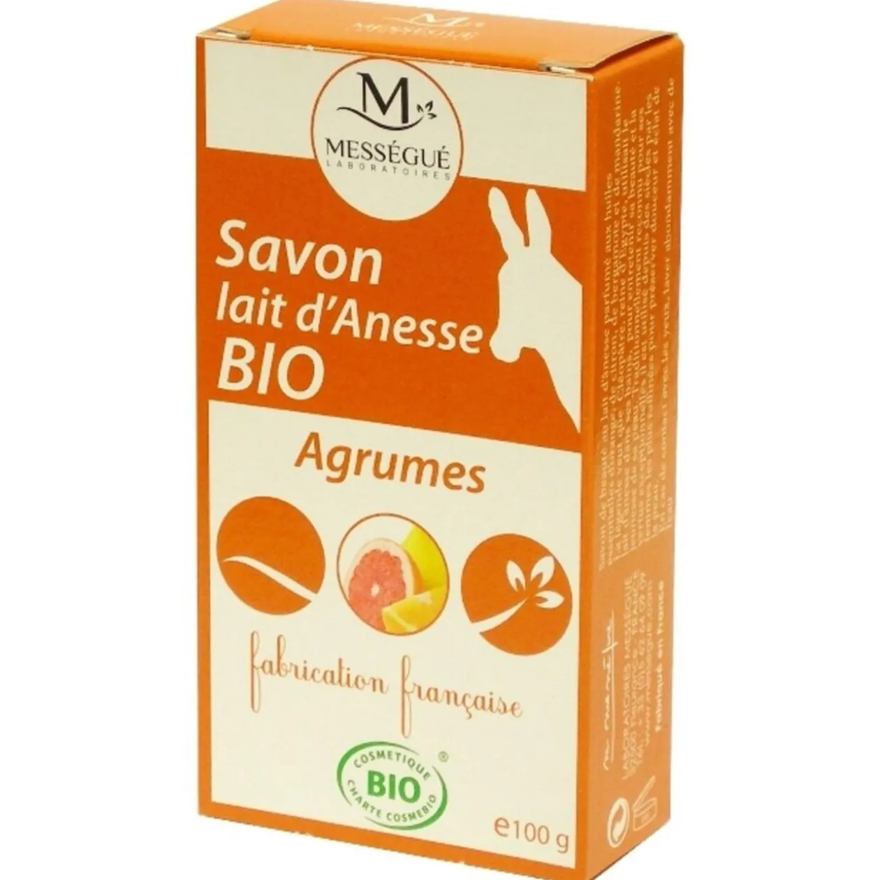 Savon lait anesse Agrumes Mességué