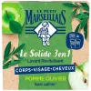 Savon solide 3-en-1 Le Petit Marseillais pomme olivier