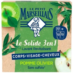 Savon solide 3-en-1 Le Petit Marseillais pomme olivier