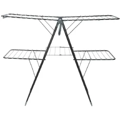 Séchoir horizontal 2 niveaux avec pochette 32 m gris et noir