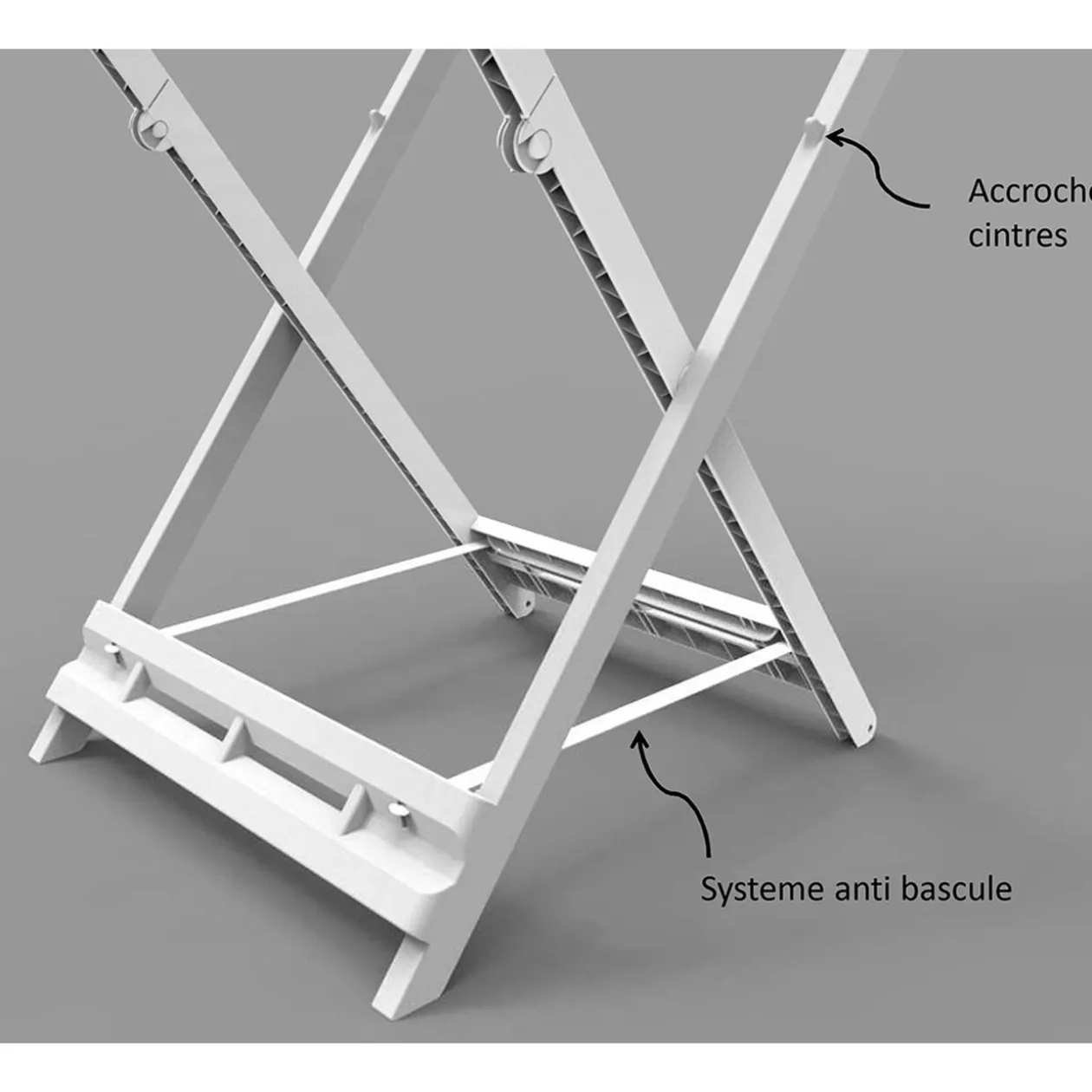 Séchoir pliable en résine étendoir à linge 21m