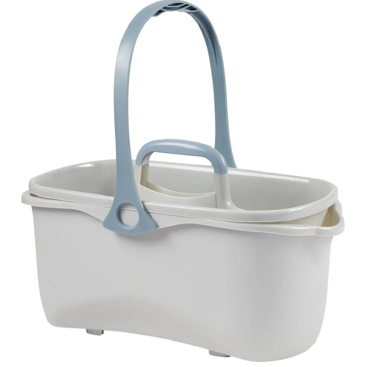 Seau de ménage 11L avec panier gris et bleu