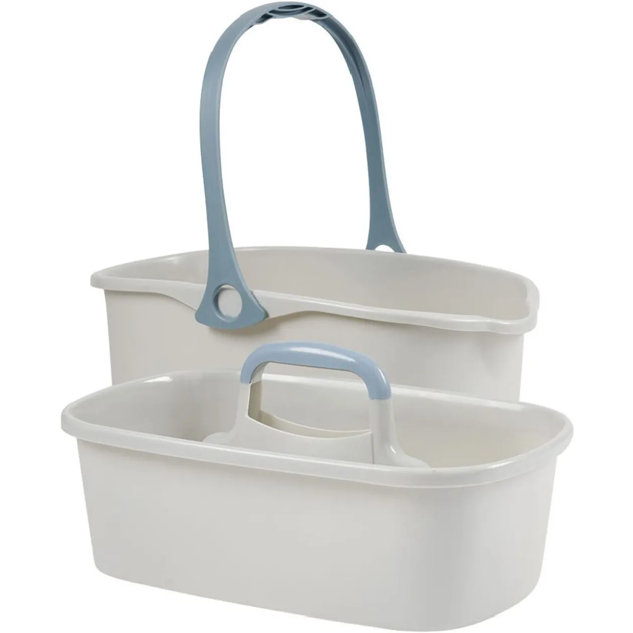 Seau de ménage 11L avec panier gris et bleu