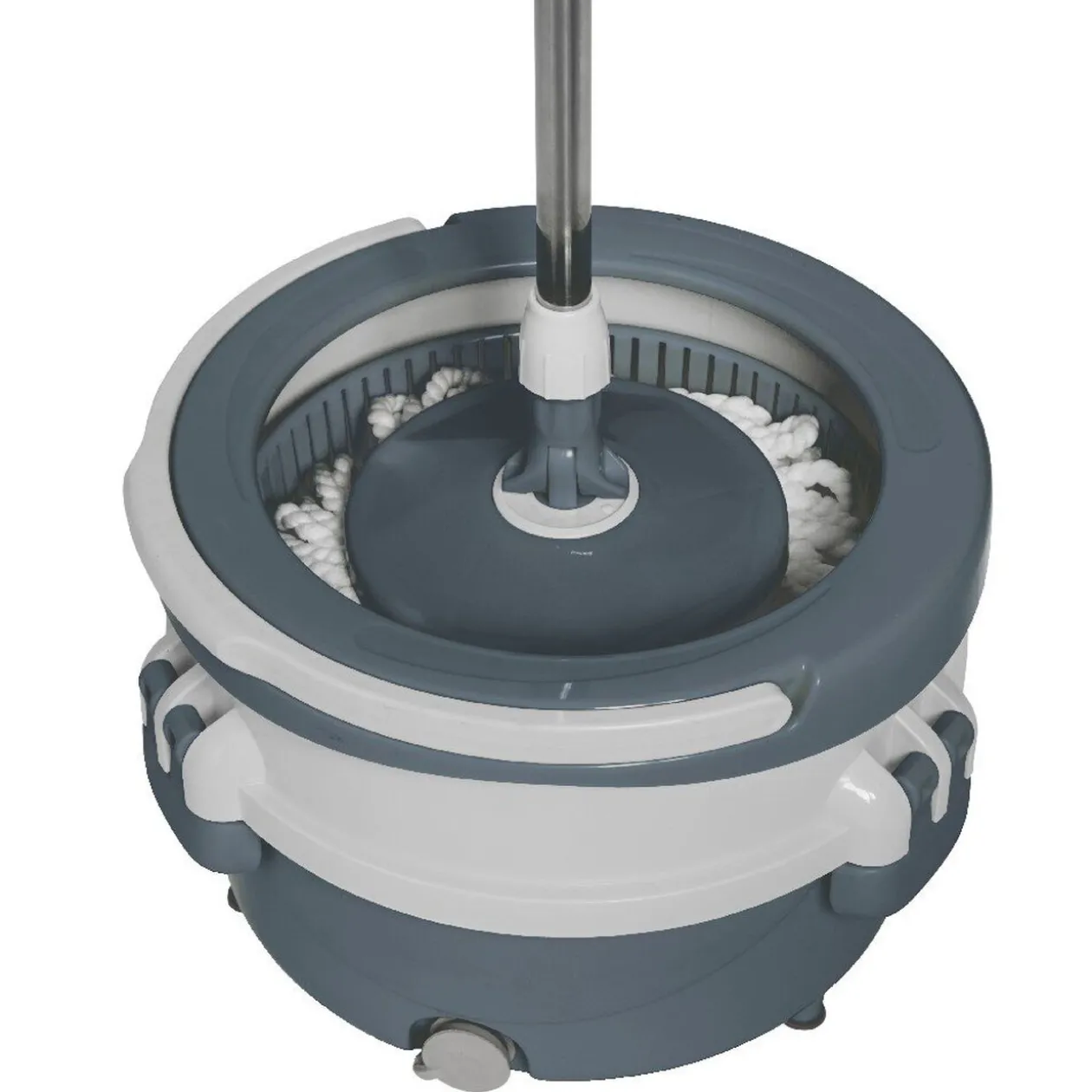 Seau essoreur et balai rotatif microfibre