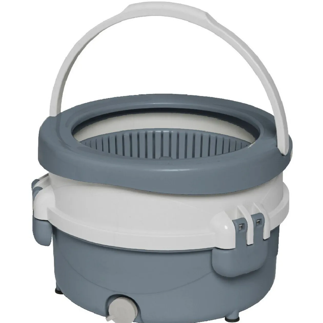 Seau essoreur et balai rotatif microfibre