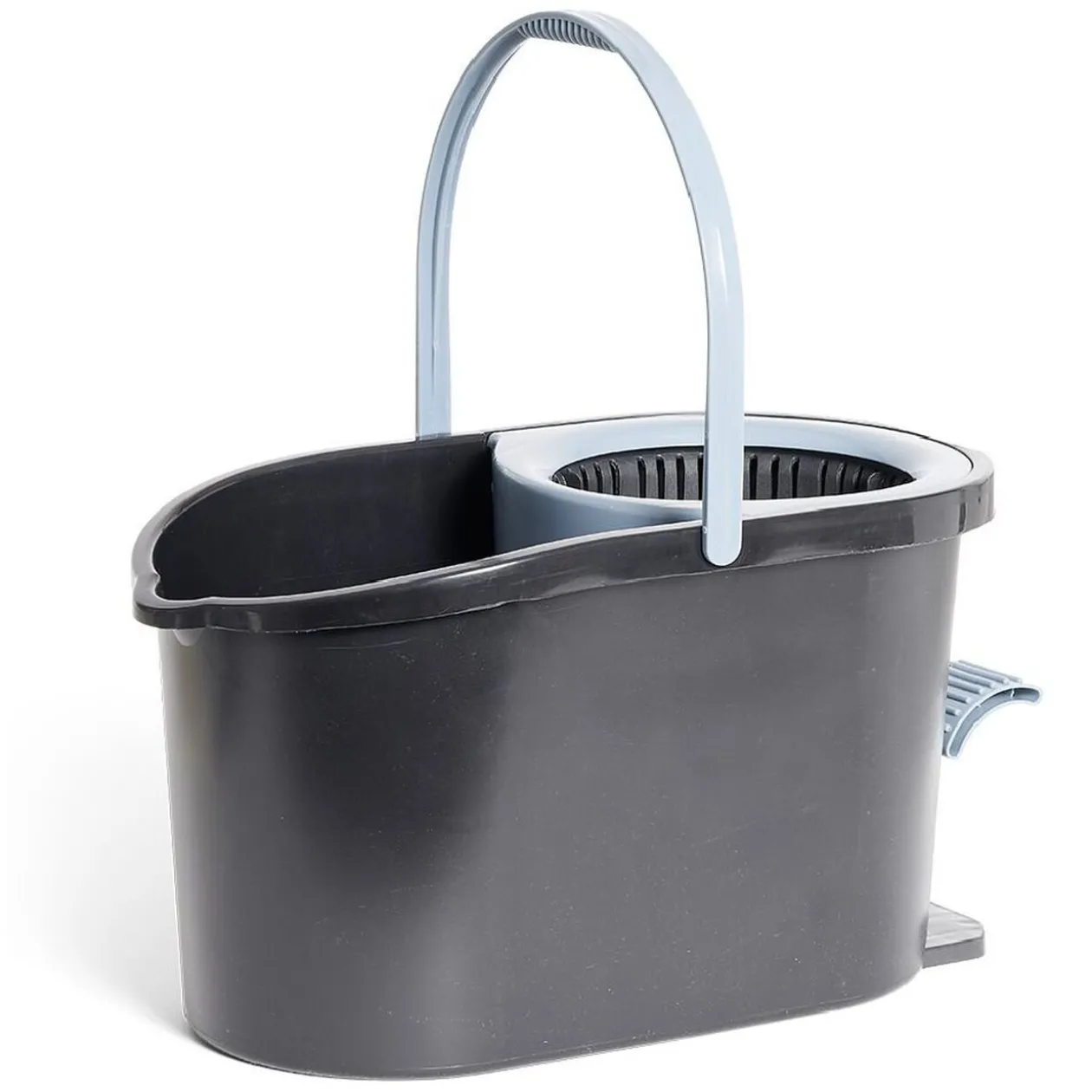 Seau essoreur 5L à pédale avec balai rotatif