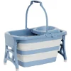 Seau essoreur rétractable 20L bleu