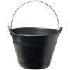 Seau plastique noir 12L Ø35xH23cm