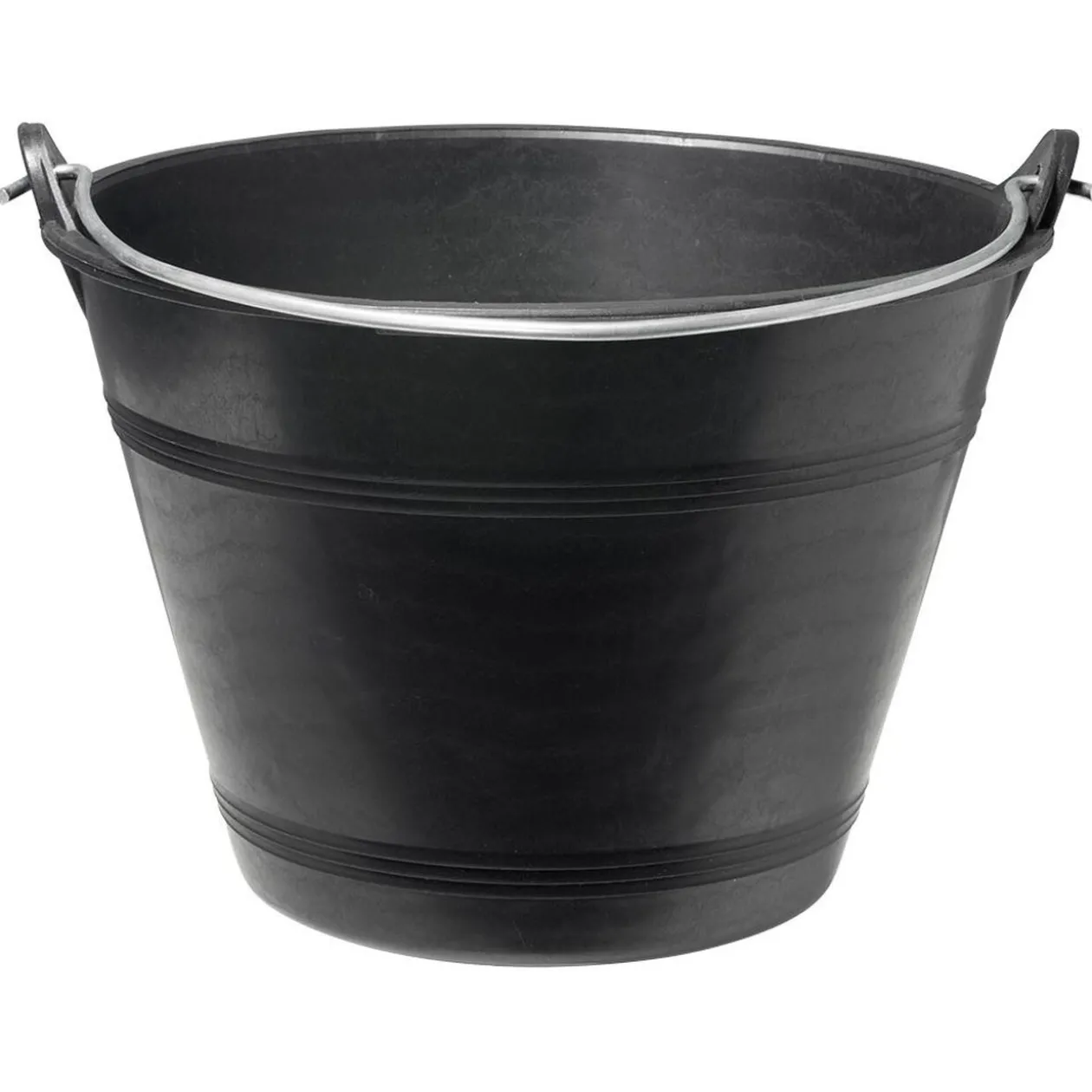 Seau plastique noir 12L Ø35xH23cm