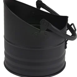 Seau porte bûches noir