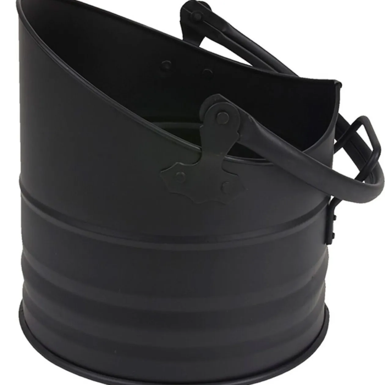 Seau porte bûches noir