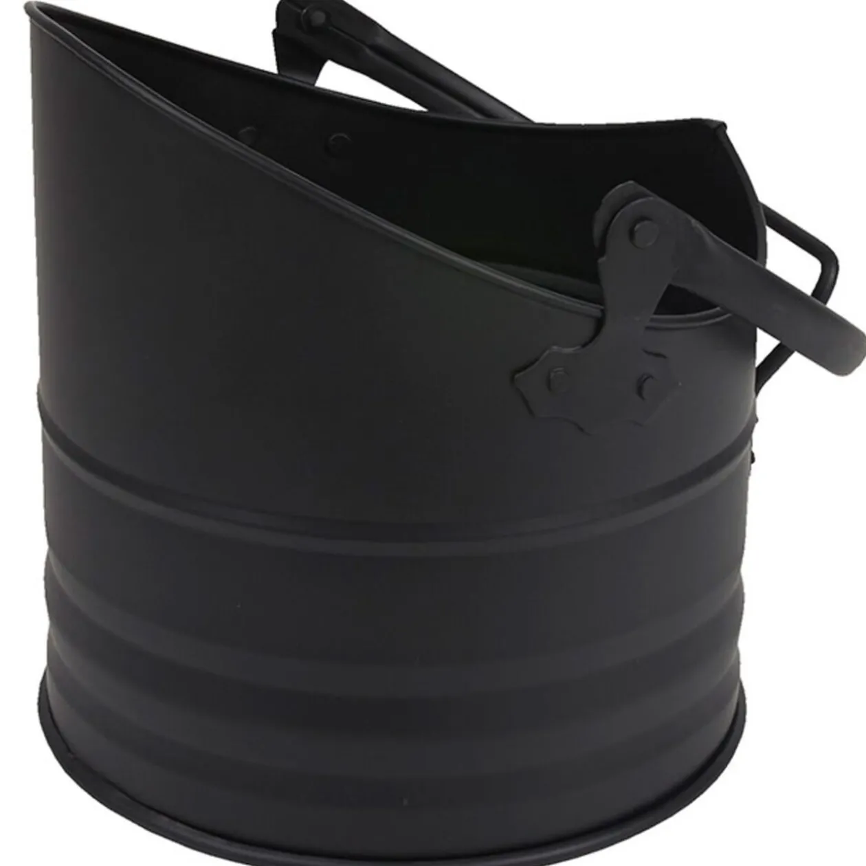 Seau porte bûches noir