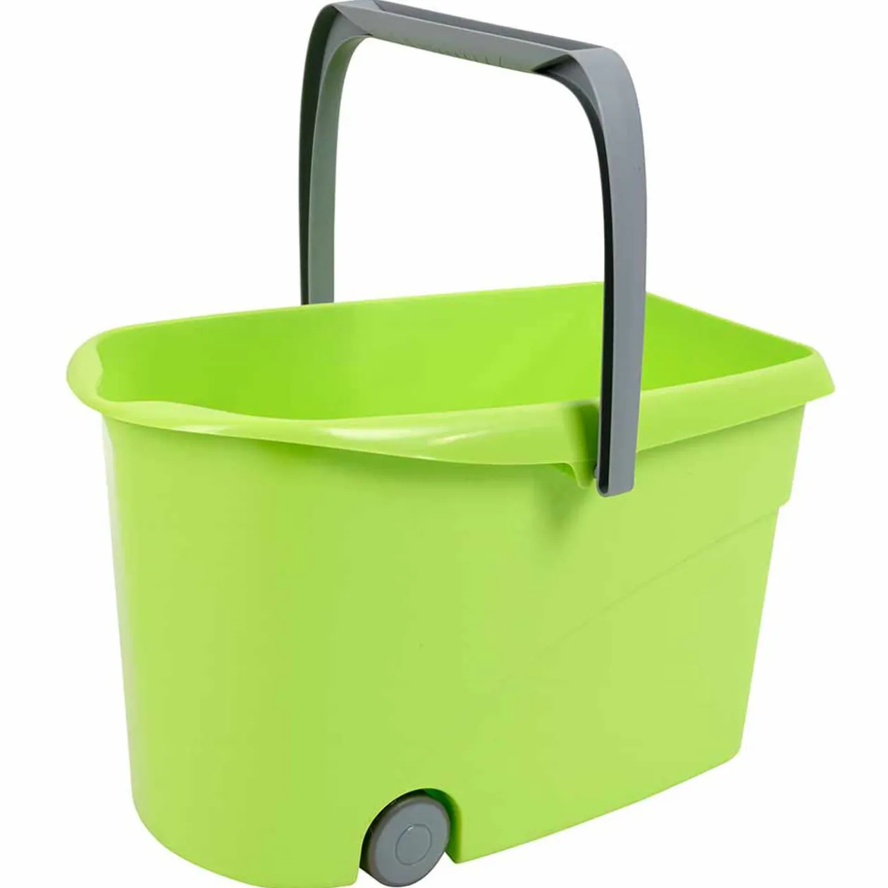 Seau Wash Easy à roulettes Paul Masquin vert et gris