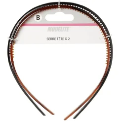 Serre tête plastique fin x2