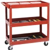 Servante d'atelier chariot 3 niveaux rouge