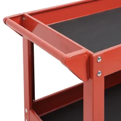 Servante d'atelier chariot 3 niveaux rouge