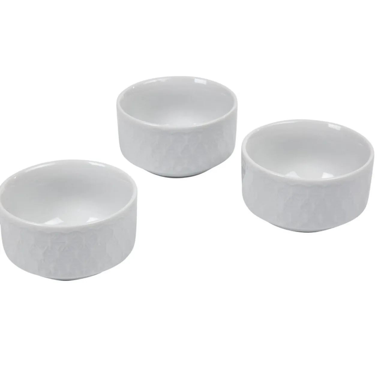 Service à tapas blanc 3 pièces