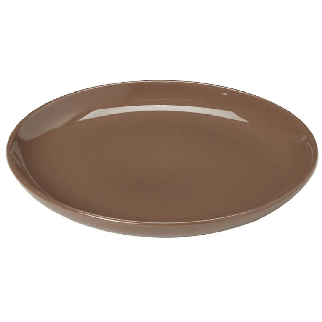 Service à vaisselle marron en faïence 18 pièces