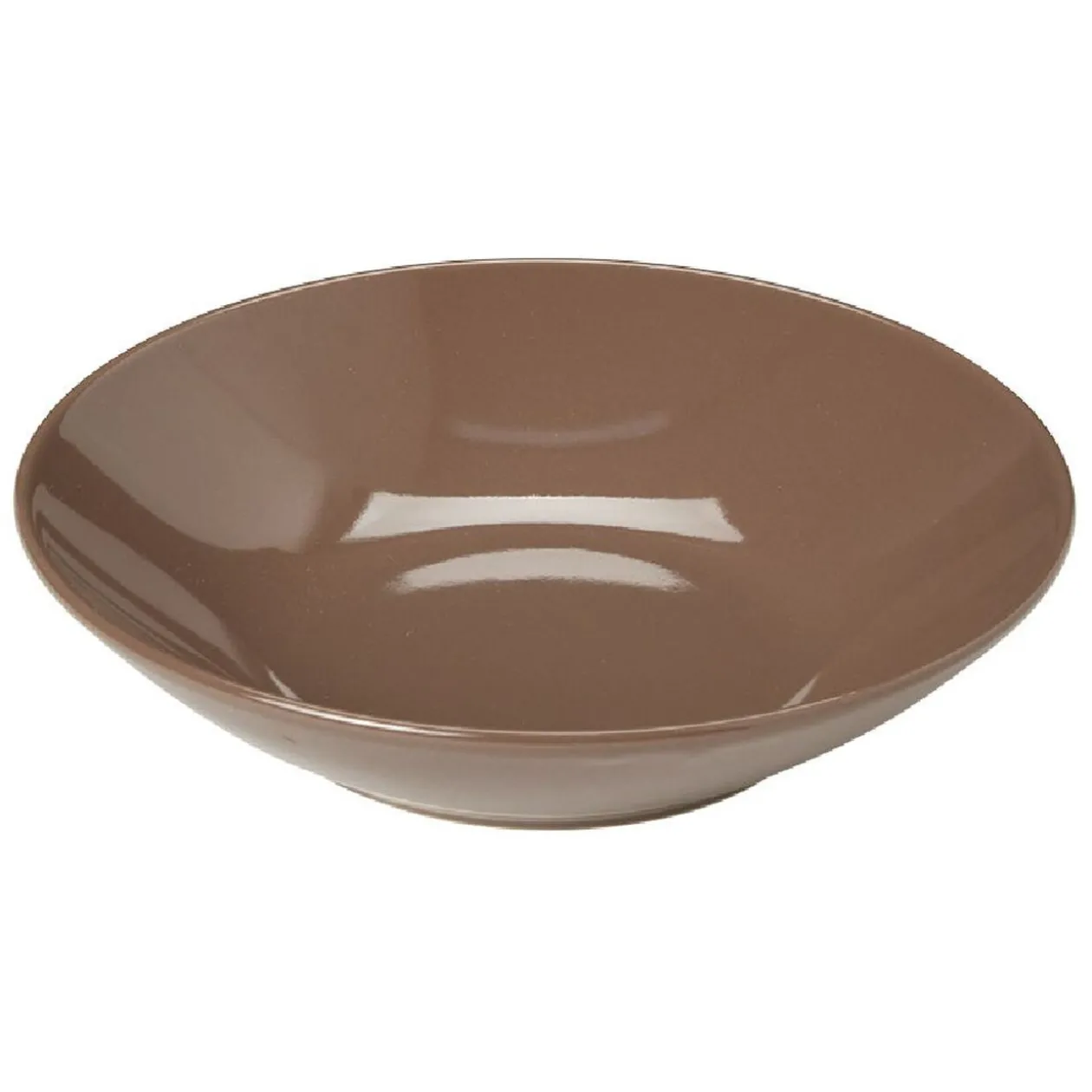 Service à vaisselle marron en faïence 18 pièces