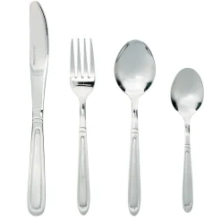 Service de table motif doré argenté pour 6 personnes