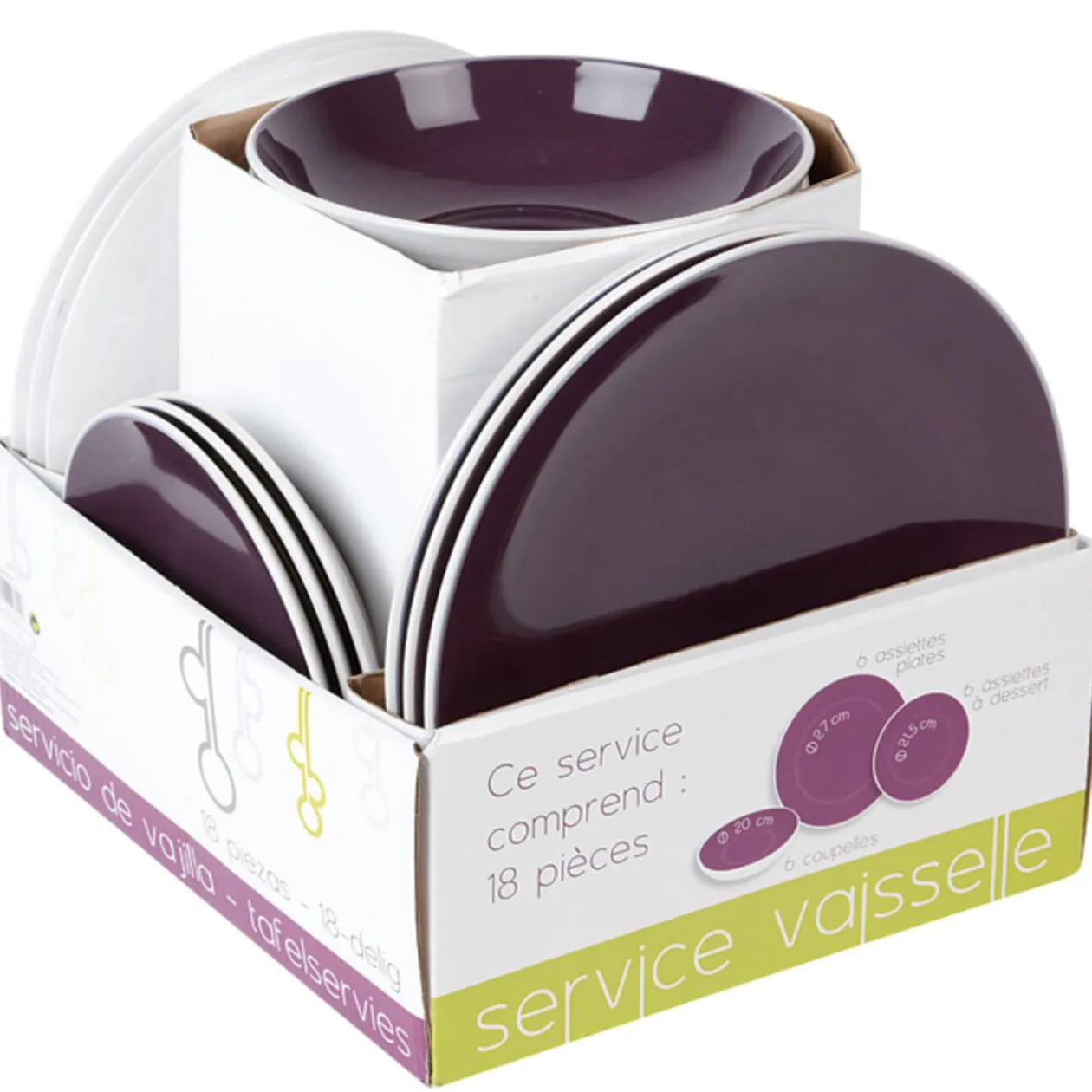 Service vaisselle 18 pièces