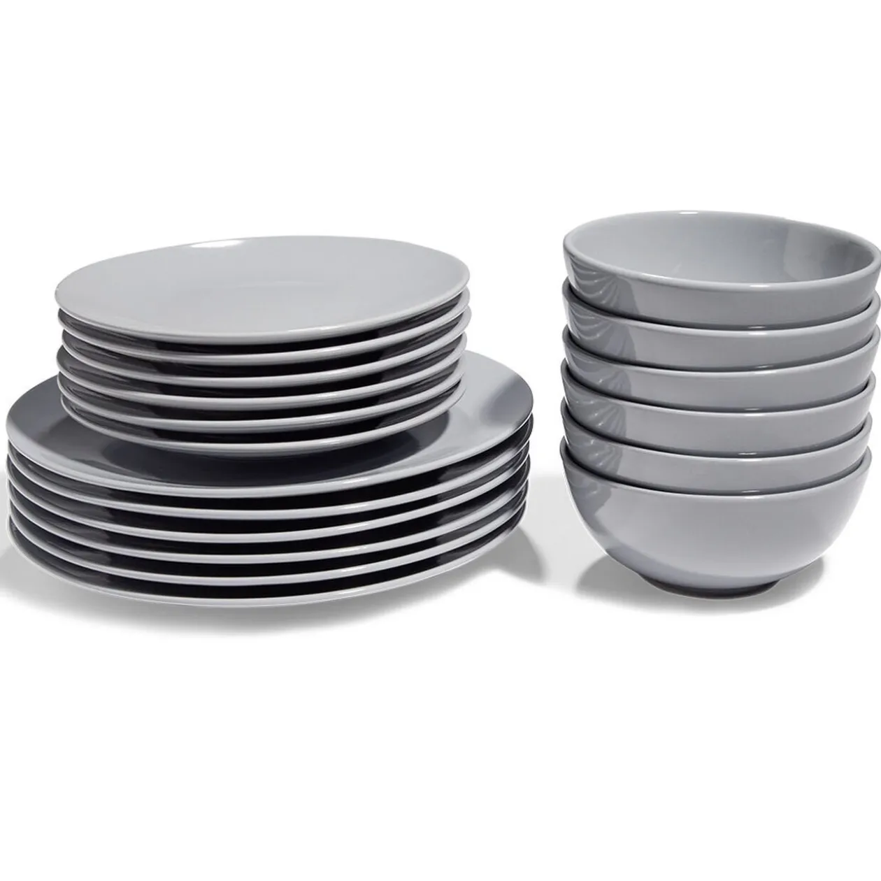 Service vaisselle gris 18pcs