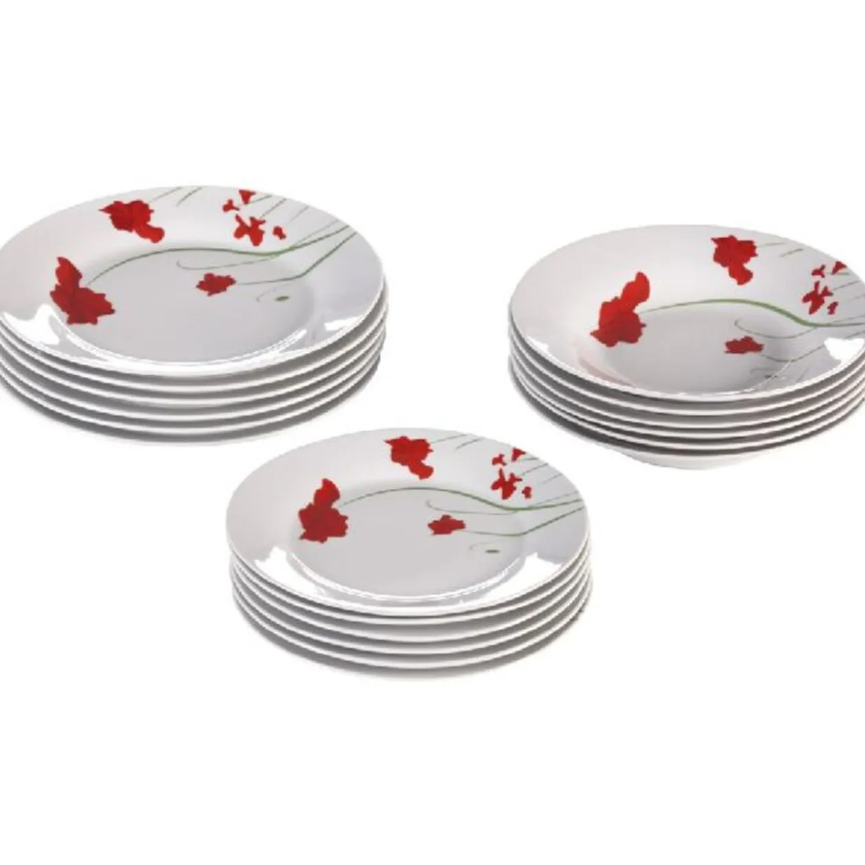 Service vaisselle porcelaine 18 pièces