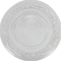 Service vaisselle transparent 18 pièces