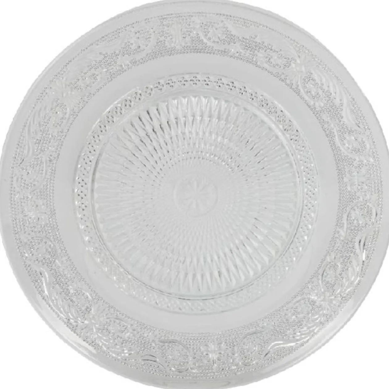 Service vaisselle transparent 18 pièces