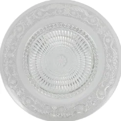 Service vaisselle transparent 18 pièces