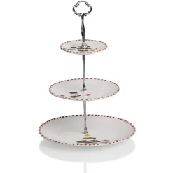 Serviteur à 3 étages motif Noël