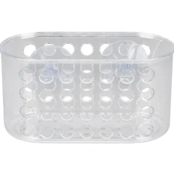 Serviteur de douche à ventouse ajouré transparent