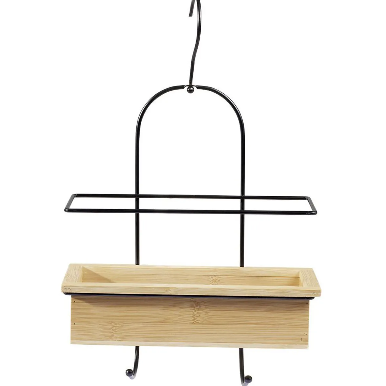 Serviteur de douche bambou avec crochets