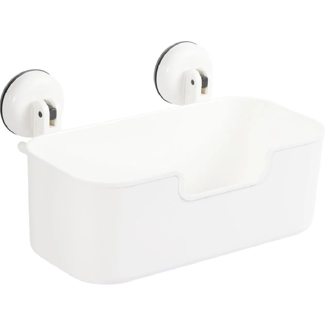Serviteur de douche blanc fixation ventouses