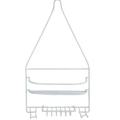 Serviteur de douche métal blanc