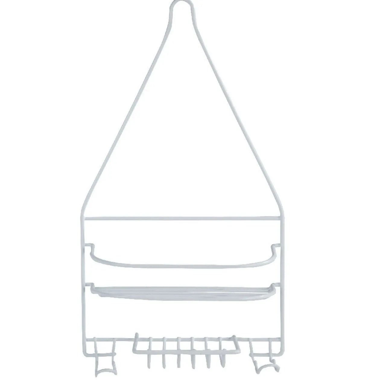 Serviteur de douche métal blanc