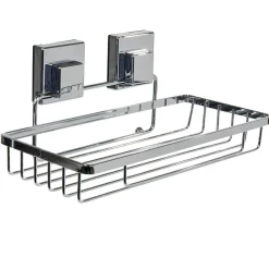 Serviteur de douche simple à ventouse gris