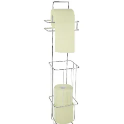 Serviteur papier toilette gris chromé