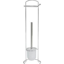 Serviteur papier WC avec brosse intégrée